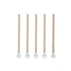 5li Pürüzsüz Ahşap Kuş Tüneği, 25 cm