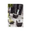 5 Parça Şeffaf Siyah Banyo Seti, Modern Tasarım