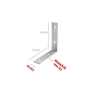 (50 ADET) Metal Köşebent - 65x65x15 mm İnce L Demiri Gönye