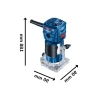 550 W Güçlü Freze Makinesi, 33.000 Devir/Dak, 6 mm Penset Çapı