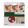 6lı Eksantirik Zımpara Kağıdı Seti, 125 mm, 60/120/240 Kum, 8 Delik