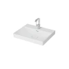 60 cm Beyaz Çanak Lavabo - Tek Armatür Delikli