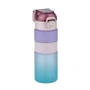600ml Kaydırmaz Silikon Gövde Motivasyon Su Matarası