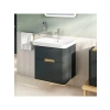 65 cm Beyaz Lavabo, Orta Armatür Delikli
