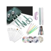 6in1 Paslanmaz Çelik Manikür-Pedikür Seti ve 37 Parça Nail Art Seti