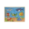 7 Parçalı Eğitici Tahta Puzzle - Deniz Hayvanları Temalı