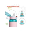 700ml Pipetli Silikon Su Matarası - Ölçü Skalası ile