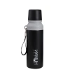 750 Ml Kapasiteli Siyah Çelik Termos