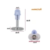 8 cm Metal Kapı Stoperi - 5 Adet, Silikonlu Duruş