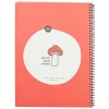 80 Yaprak Kareli Spiralli Defter - Stickerli Kapak, 18.5x25 cm