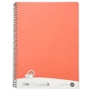 80 Yaprak Kareli Spiralli Defter - Stickerli Kapak, 18.5x25 cm