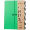 A4 5 Konulu Spiralli Defter - Yeşil PP Kapaklı