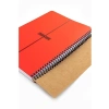 A4 Boyutunda 6 Konulu Spiralli Defter, 180 Yaprak, Kırmızı Kapak