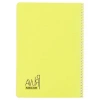 A4 Boyutunda Pet Spiralli Karton Kapaklı Defter, 144 Yaprak, Çizgili, Sarı