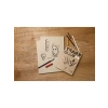 A4 Boyutunda Yapışkan Kenarlı Kraft Defter