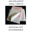 A4 Yapışkanlı Etiket Kağıdı, 25 Yaprak, 160 gr, Beyaz