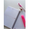 A5 Spiralli Haftalık Planlayıcı, Süresiz Dream Ajanda Seti (Kırmızı)