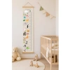 Ahşap Çıtalı Hayvanlı Kanvas Boy Ölçer Cetvel (10-150 cm)