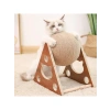 Ahşap İpli Kedi Oyuncak Topu, Tırmalama Ürünü
