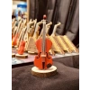 Ahşap Minyatür Keman Dekoratif Müzik Aleti