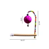 Ahşap Zilli Toplu Kuş Tüneği (13 cm)