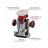 Akülü Dik Freze, 18V, Kömürsüz Motor
