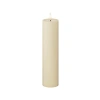 Alevsiz LED Mum - Krem Renk - 5x20 cm