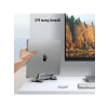 Alüminyum Dikey Masaüstü Laptop Standı - Ergonomik Tasarım