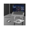 Alüminyum Laptop Standı - Soğutmalı, Mıknatıslı, 360° Döner, Ayarlanabilir