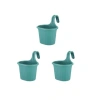 Askılı Balkon Saksıları - 22,2 cm, 3 Litre, Yeşil