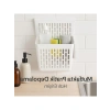 Asmalı Çok Amaçlı Plastik Organizer Sepet, Beyaz