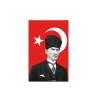 Atatürk Temalı Bayrak 100x150 cm
