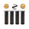 Ayarlanabilir 15 cm Siyah Metal Koltuk Destek Ayakları - 4 Adet