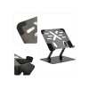 Ayarlanabilir Ergonomik Laptop ve Tablet Standı - Siyah Metal