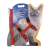 Ayarlanabilir Kedi Gezdirme Tasması, 120 cm, Kırmızı