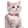 Ayarlenebilir Zilli Kedi Boyun Tasması - Alaca Desenli