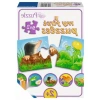 Bahçe Hayvanları Temalı 9 x 2 Parça Puzzle, Canlı Renkler