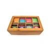 Bambu Organizer, Mıknatıslı Kapaklı Çay Kutusu