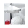 Beyaz Aluminyum Banyo Köşe Rafı