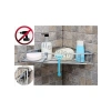 Beyaz Dekoratif Banyo Rafı - Şık ve Fonksiyonel