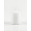 Beyaz Kütük Mum 7x7 cm - 20 Saat Yanma Süresi