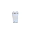 Beyaz Paslanmaz Çelik Kahve Bardağı - 380 ml