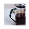 Borosilikat Cam French Press - Cool Green Renk, 600 ml