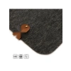 Büyük Boy Koyu Gri Keçe Mousepad, 50x100 CM