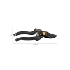 Bypass Bıçaklı Budama Makası - 22,5 cm Uzunluk, Kesme Çapı 2,6 cm