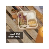 Çatal ve Kaşıklı Bento Beslenme Kutusu Seti - Caramel