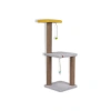 Catnipli İki Katlı Kedi Tırmalama Tahtası, 82 cm (Gri)