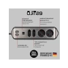 Çelik Yüzeyli 4 Soketli Uzatma Kablo - 2 USB, 2 m
