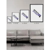 Çiçek Desenli Sanatsal Tablo - Çerçeveli Poster