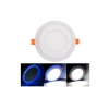 Çift Renkli 3+3 Watt Led Panel Tavan Spot Lambası - Mavi-Beyaz